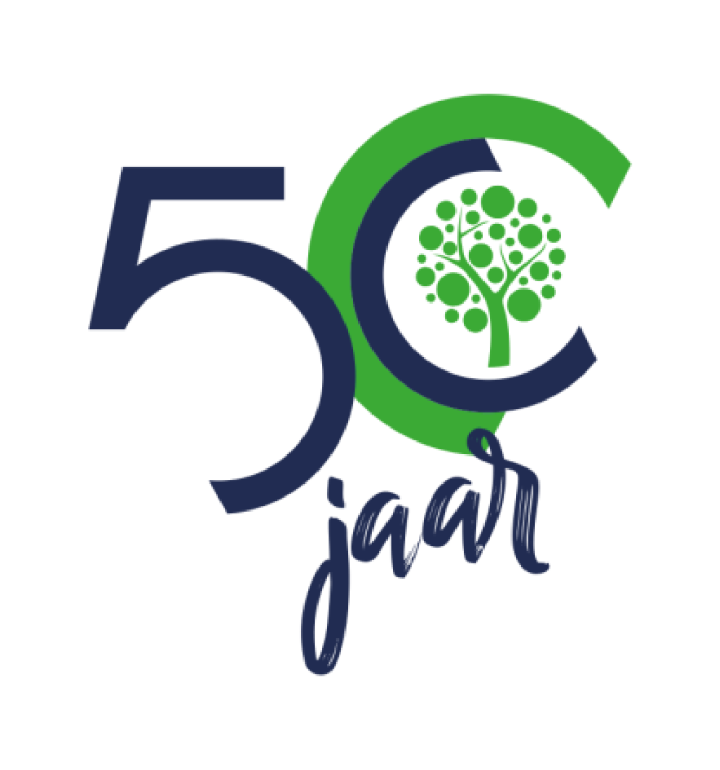 Logo 50 jaar Terebint witte achtergrond